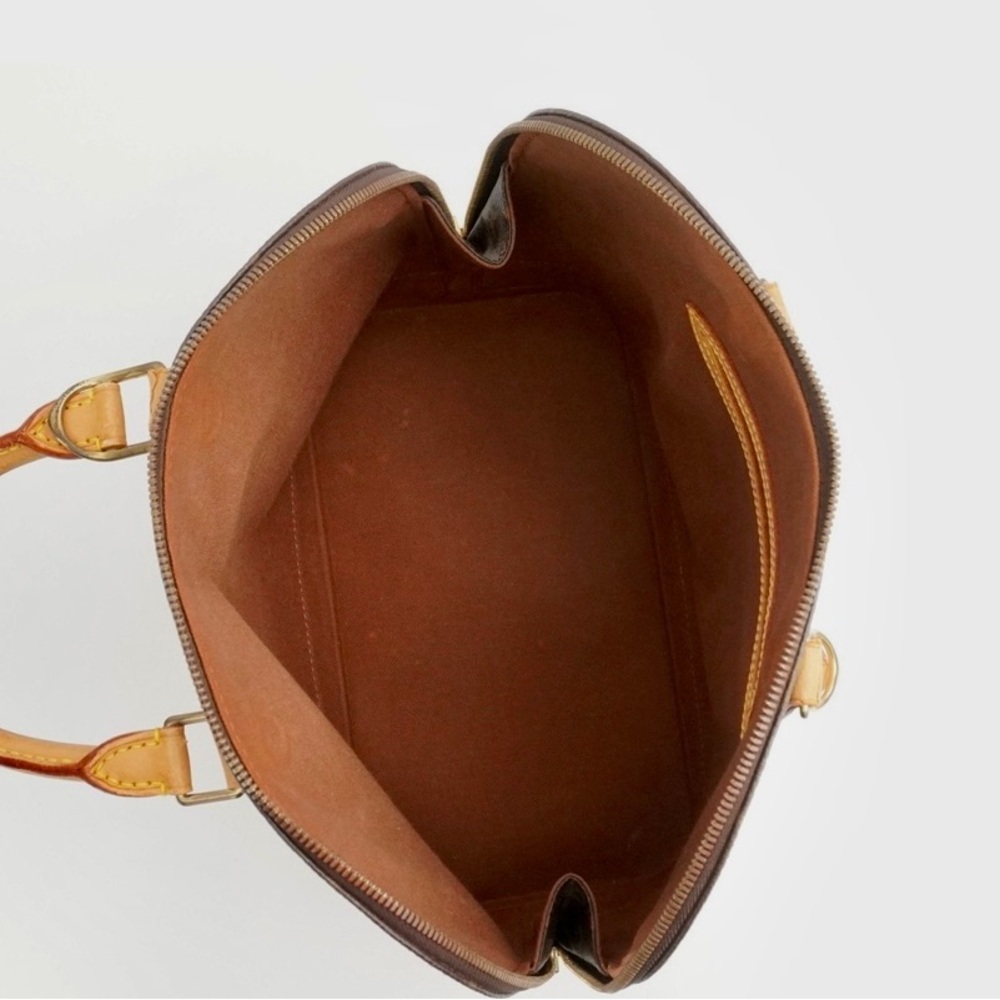 Louis Vuitton Monogram Alma Handbag - Brown & Tan Leather - Picture 5 of 16
